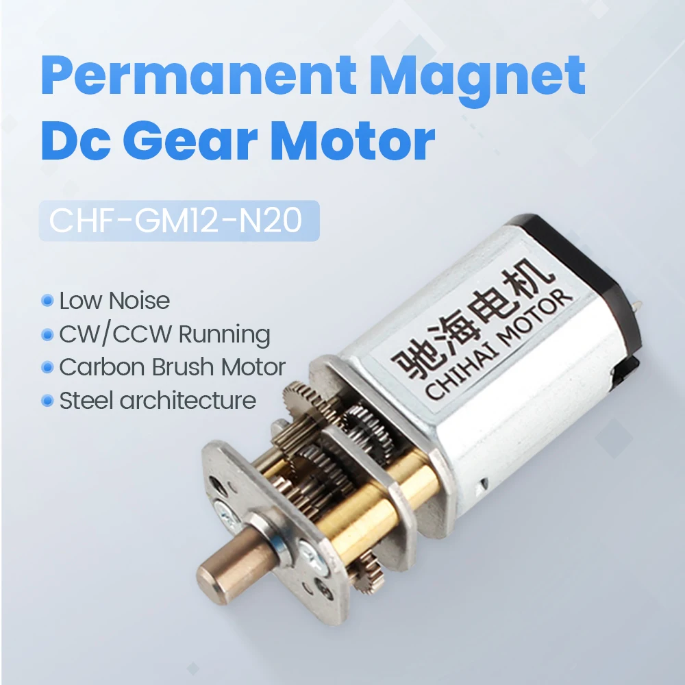 Personalizza Il Motore Chf-Gm12-N20Va Cw/Ccw Steel Carbon Brush Dc3.6V 215Rpm/183Rpm N20 Per Cacciavite