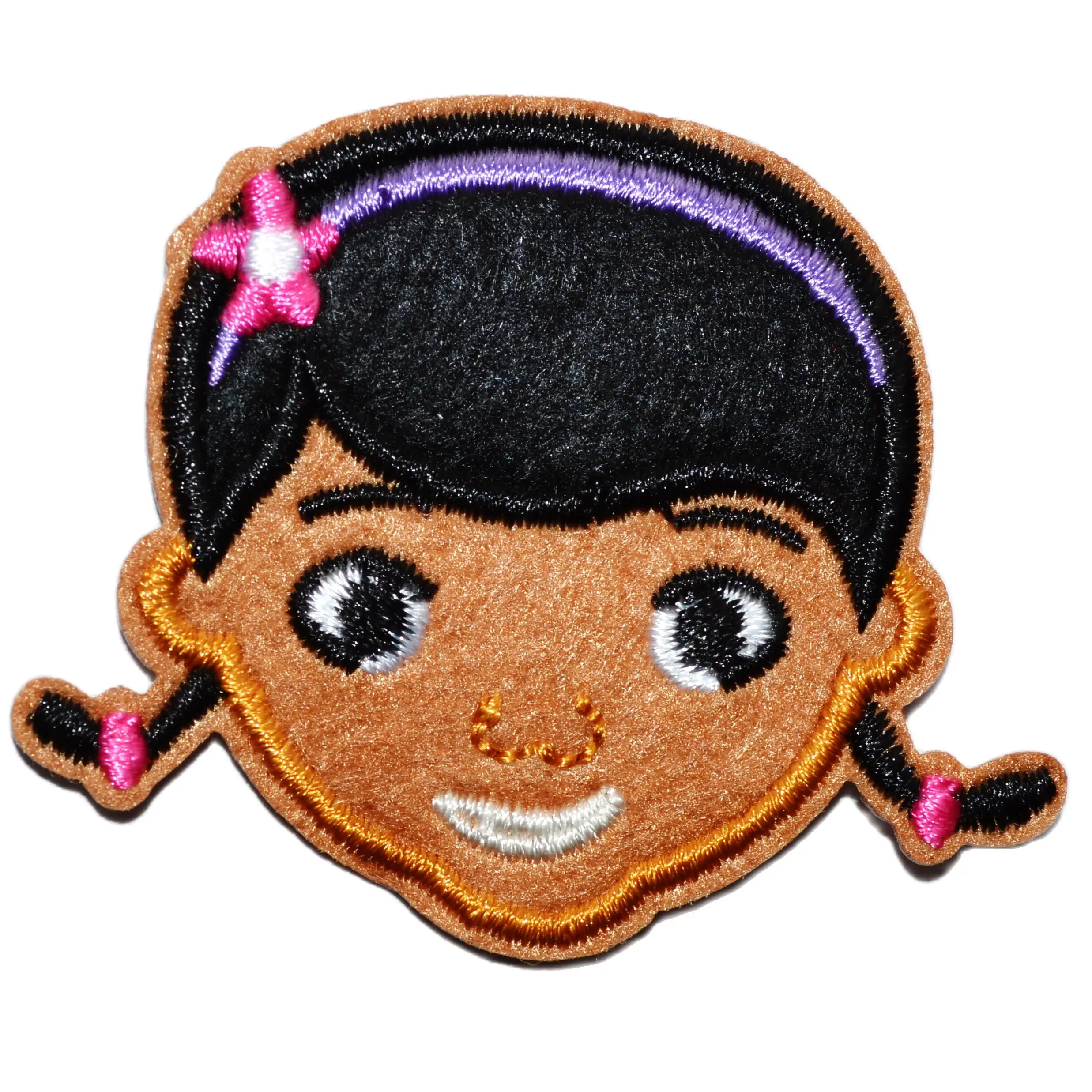 100X Lovely Doc Doctor Mcstuffins Brown Face Iron On Patches Shirt Hat Jean Shoes Applique (Supe5.7*4.7 Cm)