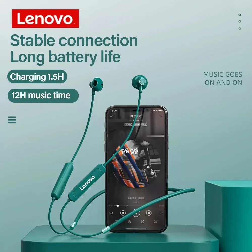 Cuffie Wireless Lenovo Sh1 Auricolari Bluetooth Auricolari Sportivi Cuffie Magnetiche Con Archetto Da Collo Con Microfono Auricolari Novità