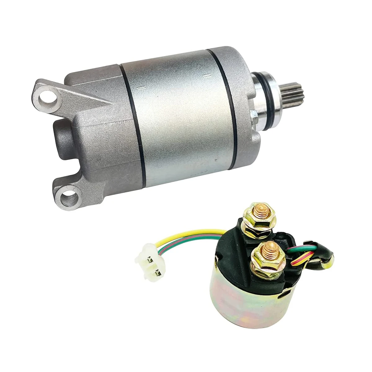 18922 Electrical Engine Starter Motor Smu0405 Starter Motor & Solenoid Relay For Honda Trx450Er Atv 2006-2014 31200-Hp1-601