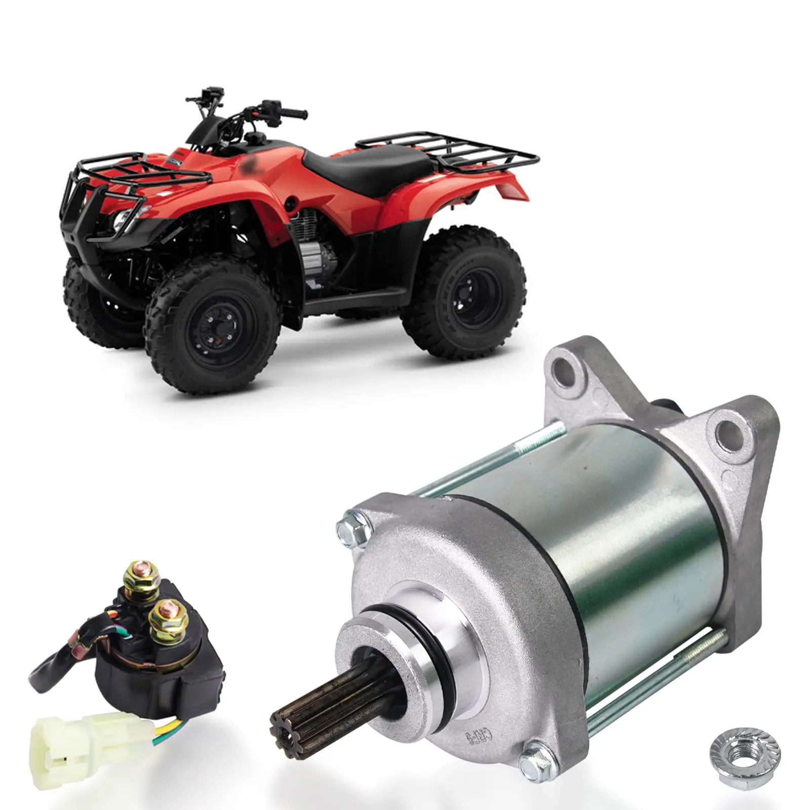 Avviamento Compatibile Con Honda Atv Trx250Tm Recon 250/Trx250Te 250 Es Motorino Di Avviamento Sostituire # Muslimate 410-54133