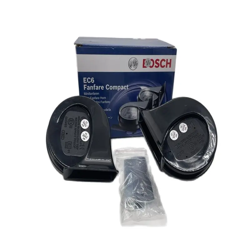 Spedizione Gratuita 1 Set Bosch Car Horn Ec6 Snail Fanfare Compact 12V 105-118Db(A) 400/500Hz Mini Fanfare Horn Made In Turkey Per Auto