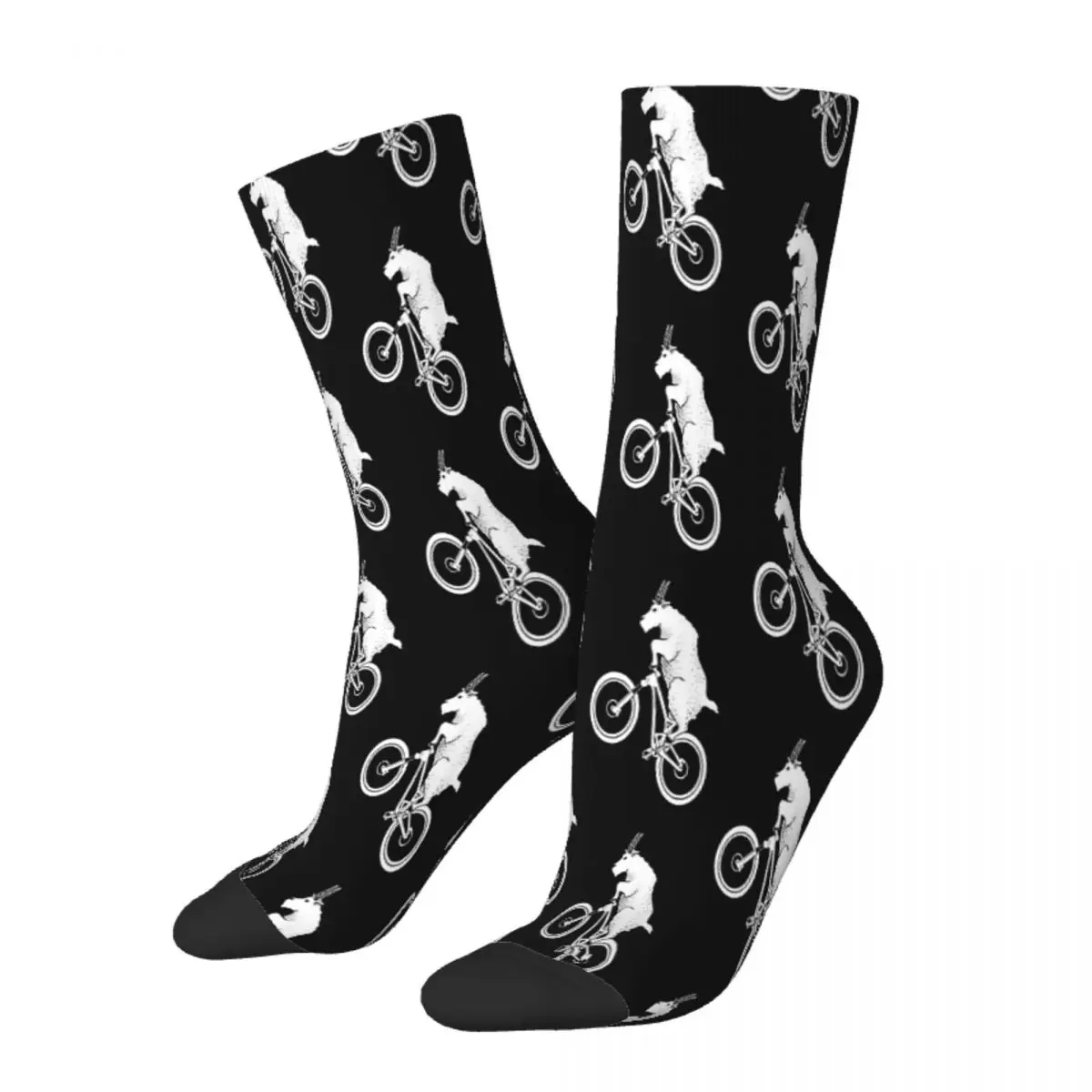 Mountain Goat Bike Biker Cycle Bicycle Racing Socks Uomo Donna Calze Primaverili Stampate