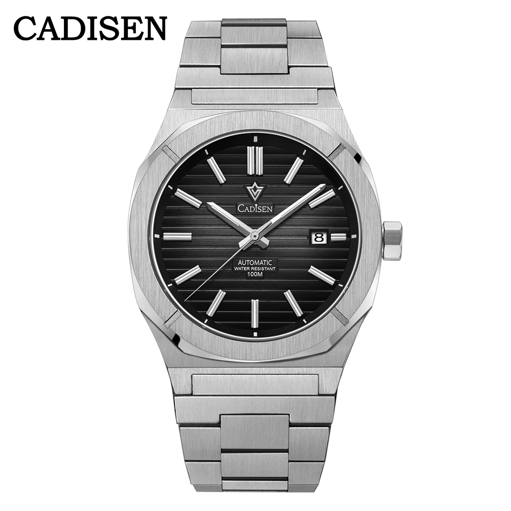 Cadisen Men Automatic Mechanical Luxury Sapphire Crystal Miyota 8215 10Bar Diver Water Watches Luminous Date Window Gift For Men