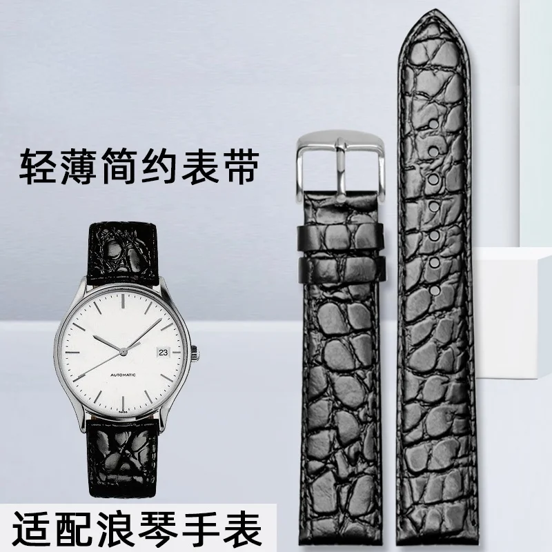 Cinturino Per Orologio In Vera Pelle Per Longines Magnifico Jia Lan Melody Of Lyre Series L4.760.4 Cinturino Per Orologio In Pelle Bovina Da Donna Da 