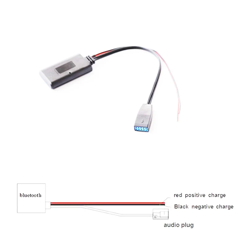 Adattatore Aux Audio 10Pin Modulo Bluetooth Per Auto Business Cd Per Bmw E46 Serie 3