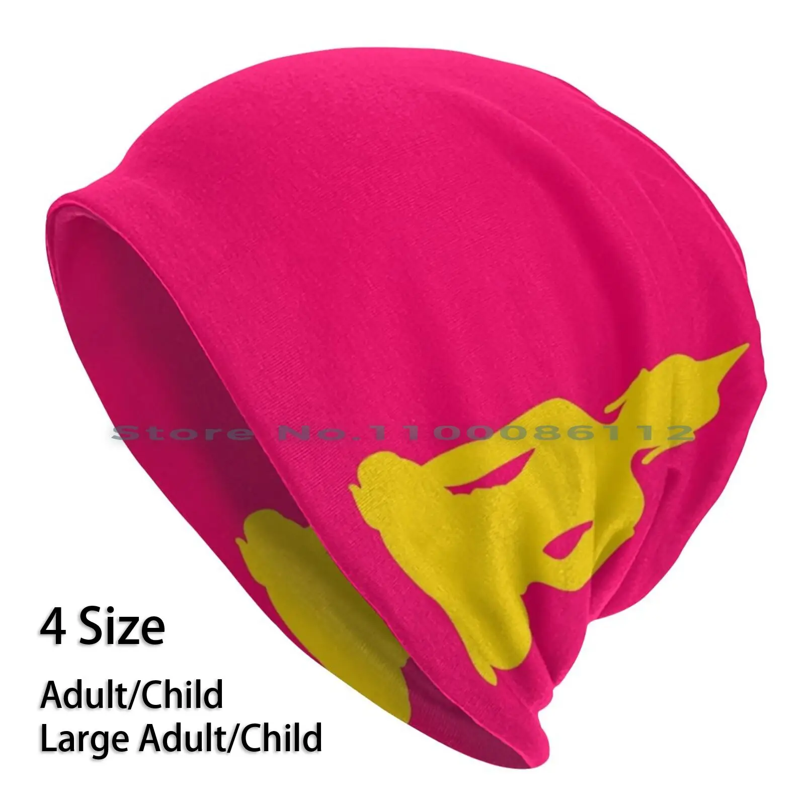 Neon Buddha Berretti Cappello Lavorato A Maglia Neon Rosa Giallo Arancione Colori Vivaci Colori Gautama Buddha Buddismo Posizione Yoga Asana