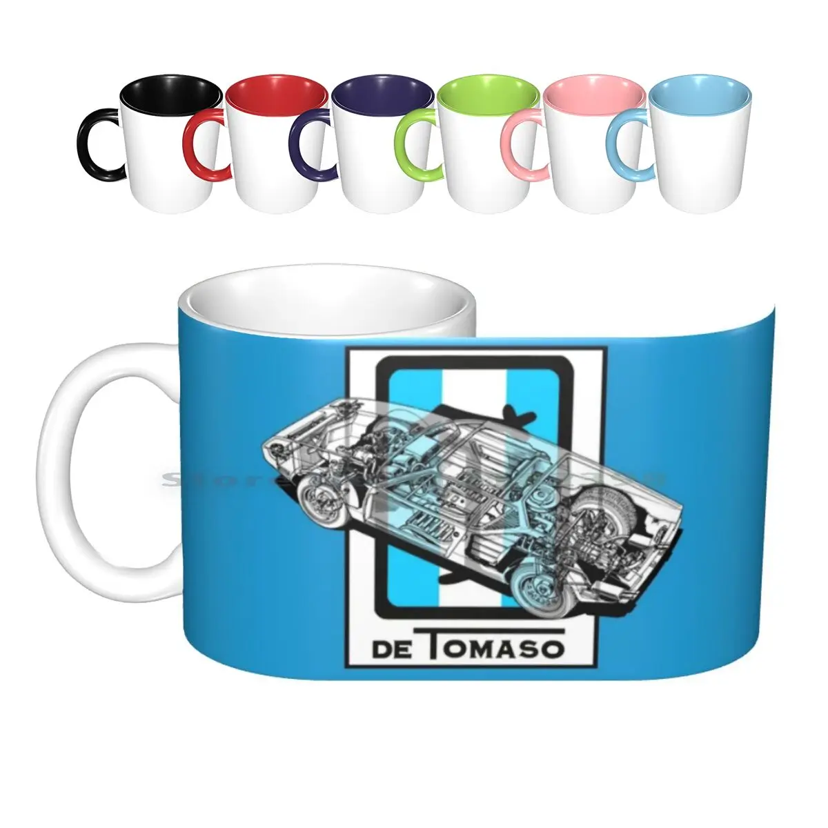 Detomaso Pantera (1971) Tazze In Ceramica Tazze Da Caffè Tazza Da Tè Al Latte Detomaso De Tomaso Pantera Supercar Super Car Cars 1970S 1980S