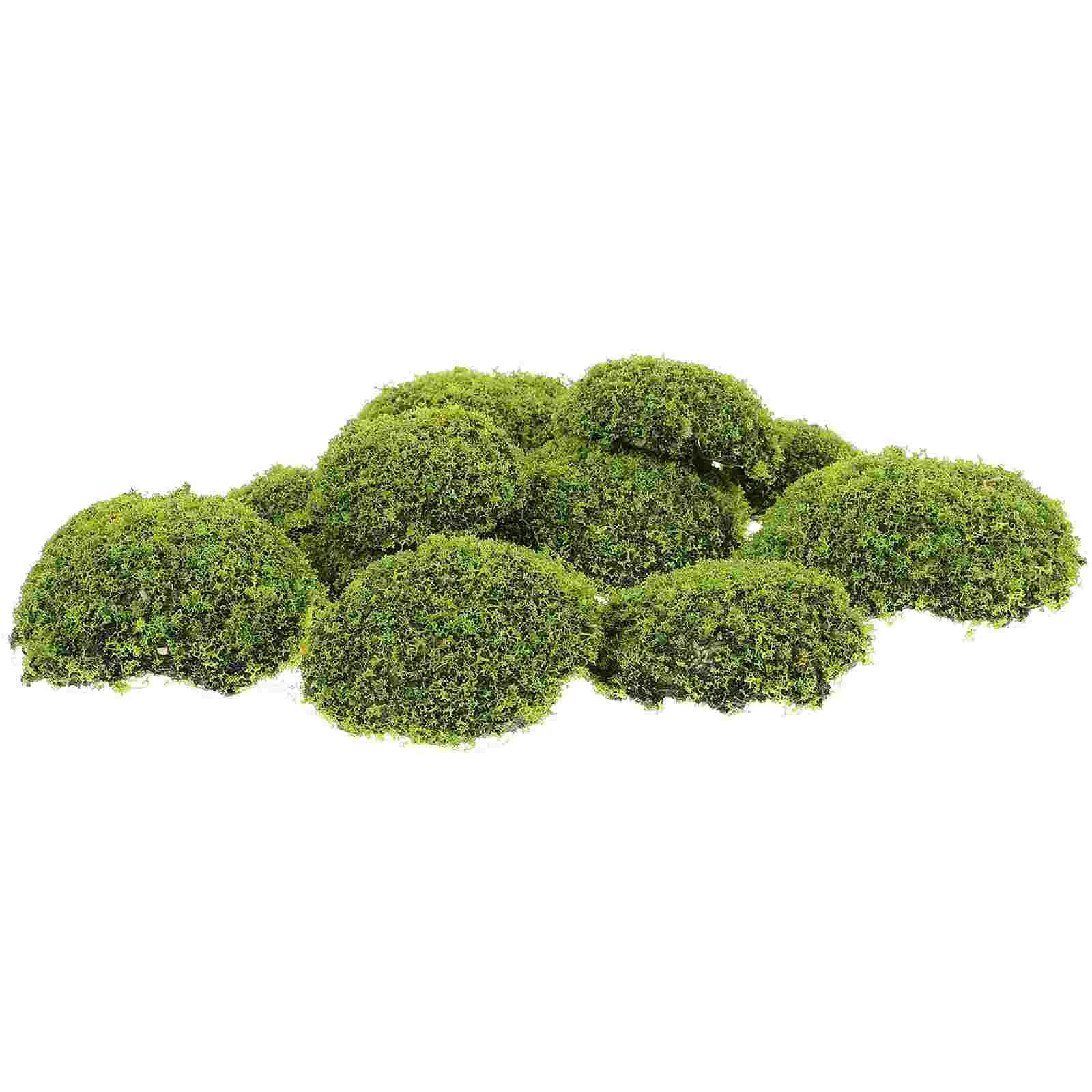 12 Pcs Garden Decor Realistico Mossy Stone Bionic Trim Rocce Artificiali Nature Decor
