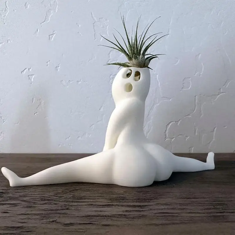 Big Booty Ghost Planter Succulente Fioriera Air Plant Display Indoor Planter Decor Fioriera Vasi Per Piante Divertente Scherzo Regalo Per La Casa