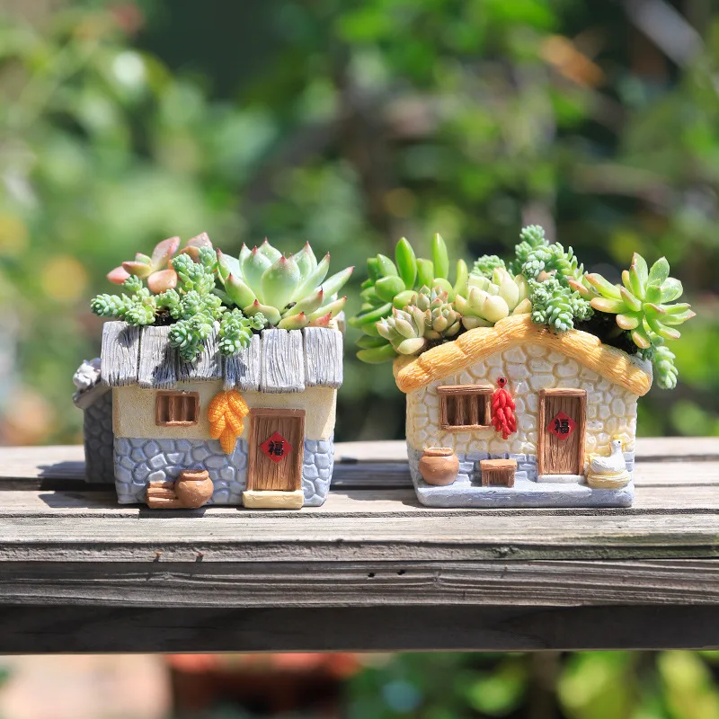 Fioriera Vintage Da Fattoria Per Piante Grasse Piante Ad Aria Vaso Da Fiori Creativo Divertente Cottage Grange Fairy Garden Home Table Decor