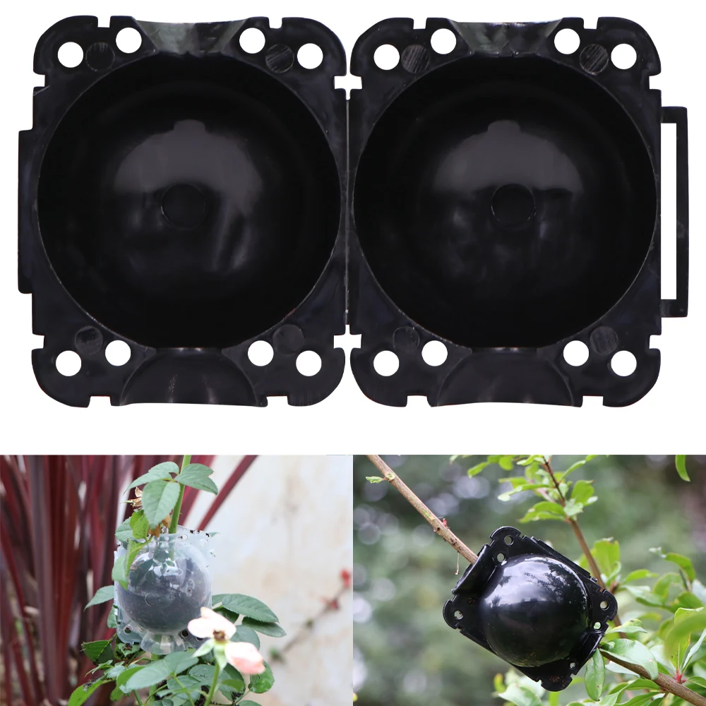6Pcs Tree Root Grow Box Ad Alta Pressione Tree Rooter Air Layering Propagazione Pot Plants Dispositivo Di Radicazione Palla Da Allevamento Del Giardin
