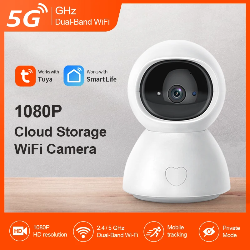 Inqmega 4Mp Tuya 5G Camera Wifi Smart Cloud Wifi Telecamera Ip Outdoor Auto Tracking Google Home Alexa Videosorveglianza Alexa