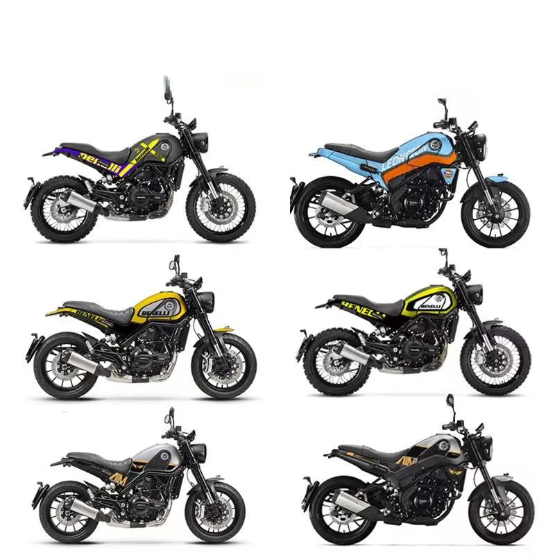 Moto Per Benelli Leoncino 250 500 Protezione Adesivi Lato Serbatoio Del Carburante Pad Emblema Distintivo Carenatura
