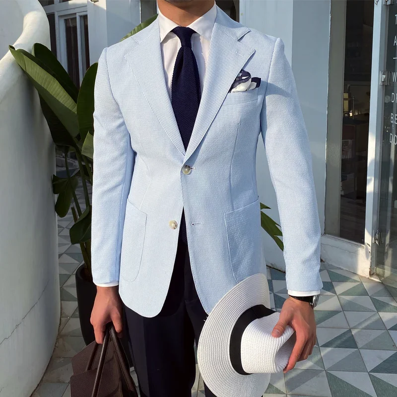 Traje Novio Royal Blazer Uomo Slim Fit Party Office Dress Suit Single Button Mens Suit Jacket Hombre Smoking Uomo Smoking
