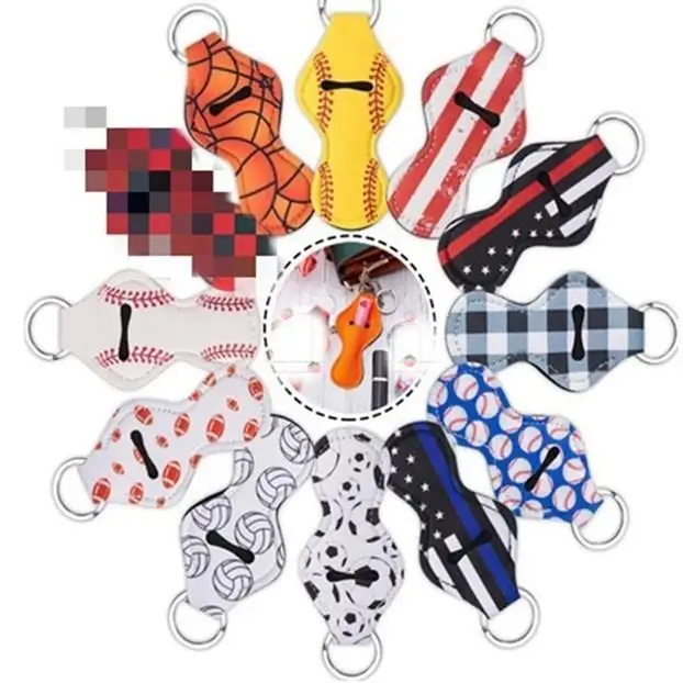 Nuovo 63 Colori Modello Di Stampa Bacchette Titolare Comodo Rossetto Holder Keychain Del Sacchetto Rossetto Tracker Elf Sullo Scaffale