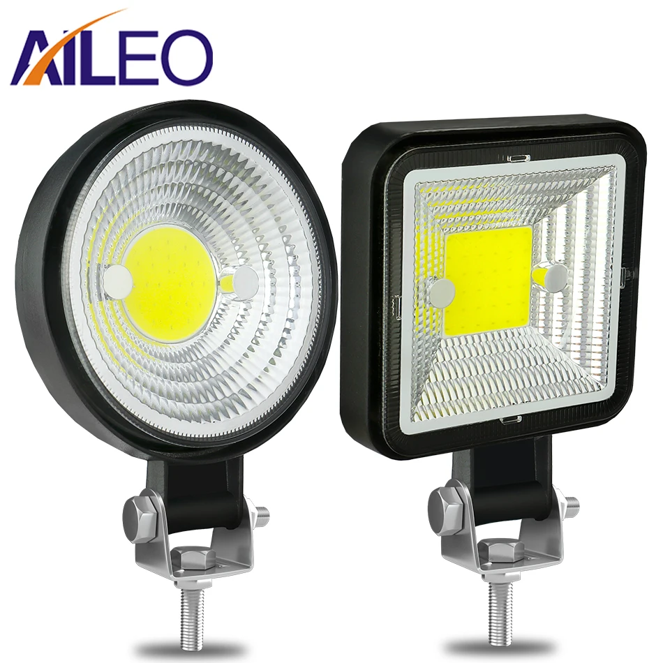 Aileo Mini Led Flood Light Bar 12V 24V Lampada Da Lavoro Cob Fendinebbia Per Fuoristrada 4X4 Camion Barca Suv Atv Trattore Barca Jeep 4Wd Rimorchio