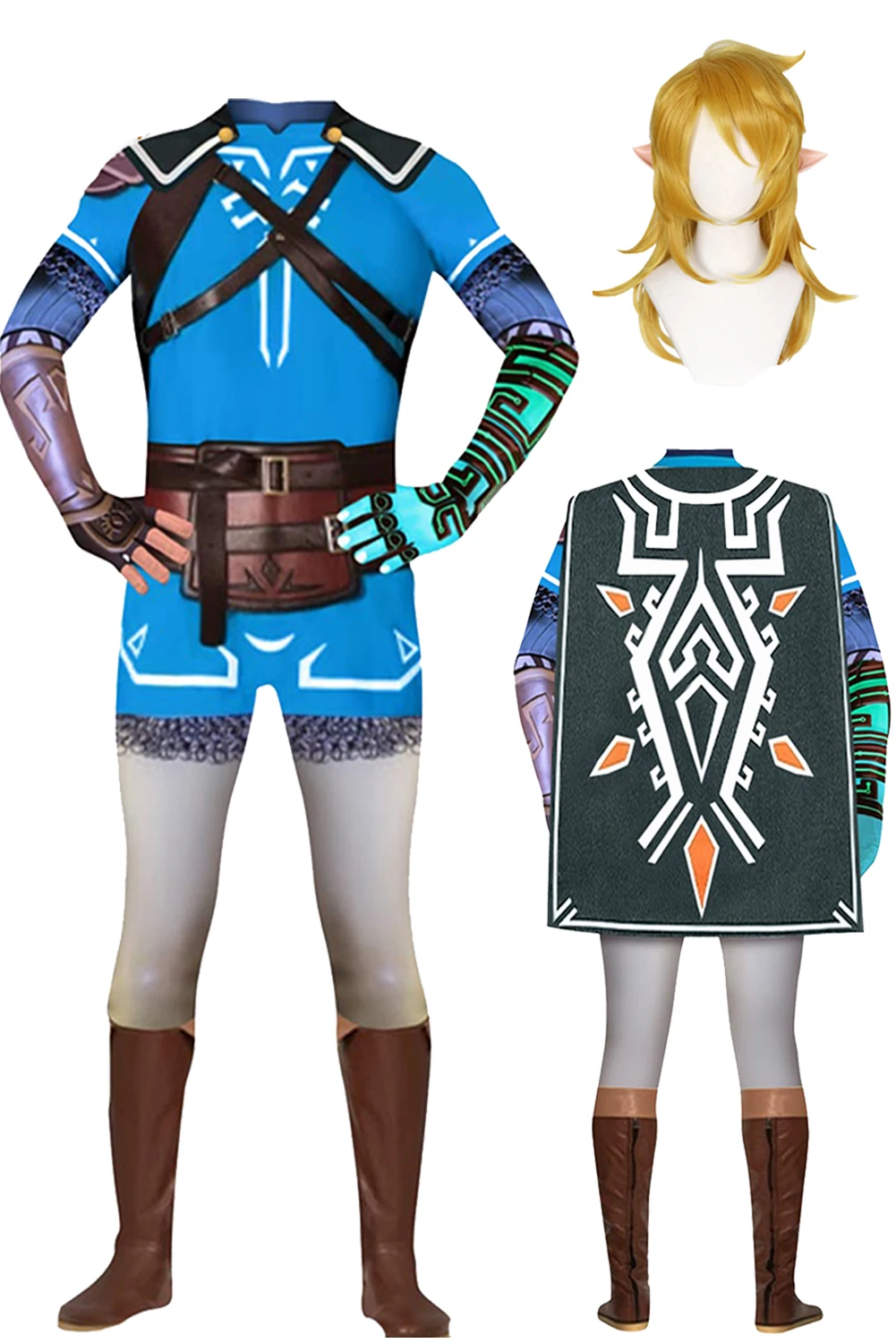 Zardar Tears Cos Kingdom Link Costume Cosplay Tuta Cape Outfit Adulto Halloween Carnival Party Suit Gioco Di Ruolo Ladies Men