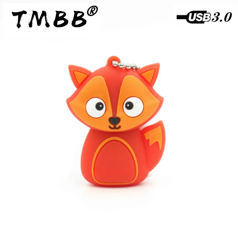 2023 New Fast 3.0 Cartoon Fox Chiavette Usb 64Gb Mini Pendrive 8Gb/16Gb/32G/128G/256G Memory Stick Pen Drive Flash Disk Regali