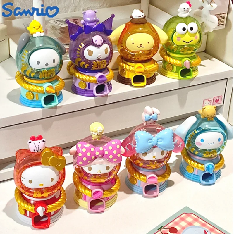 Sanrio Wonderful Daruma Gashapon Machine Blind Box Hello Kitty Pompopurin Kuromi Decorazione Del Desktop Ornamento Toygift Per Bambini