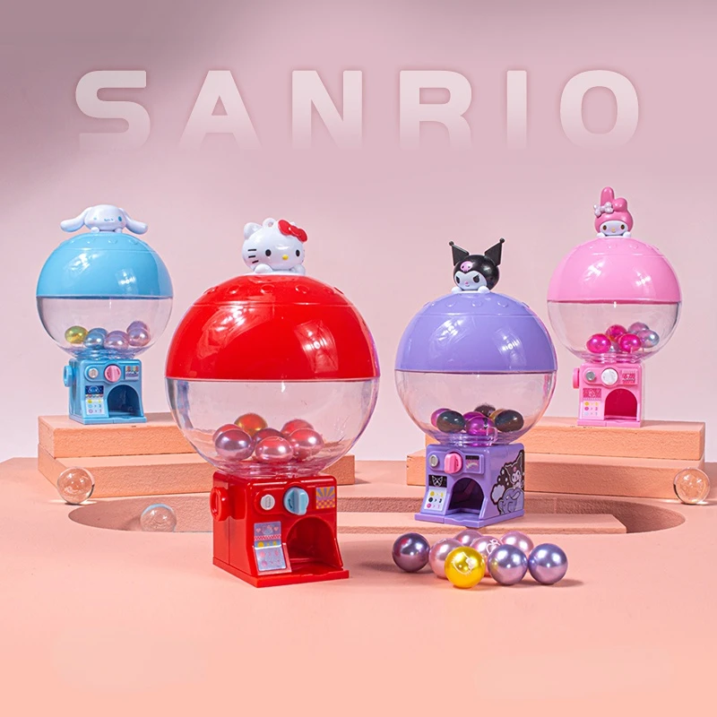Sanrio Hello Kitty Mini Capsule Machine Toy Gashapon Building Blocks Kuromi Cinnamoroll Melody Bambini Regali Di Compleanno