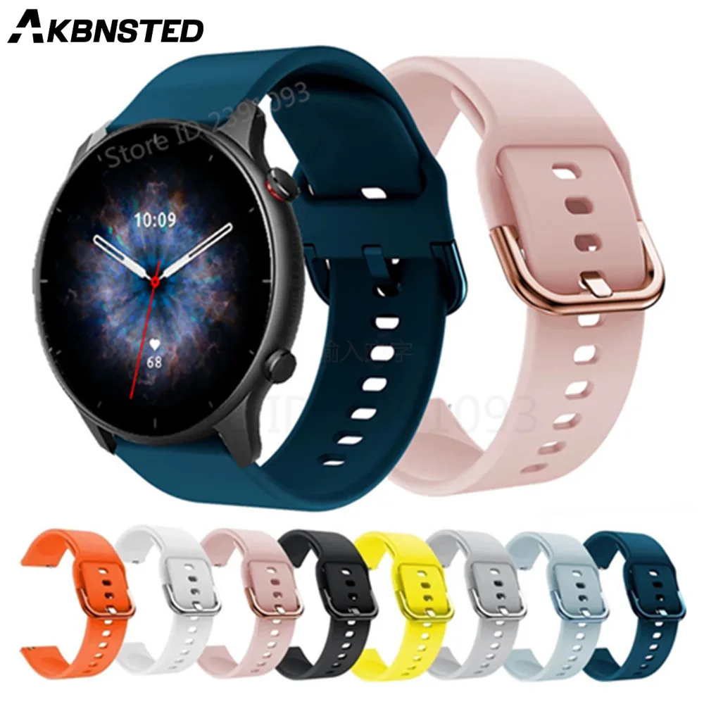 Cinturino In Silicone Per Amazfit Gtr3 Gtr 3 Pro Cinturino Per Gtr 2 2E Gtr 42Mm 47Mm Cinturino Per Amazfit Gts3 2 2E Braccialetto Da Polso Correa