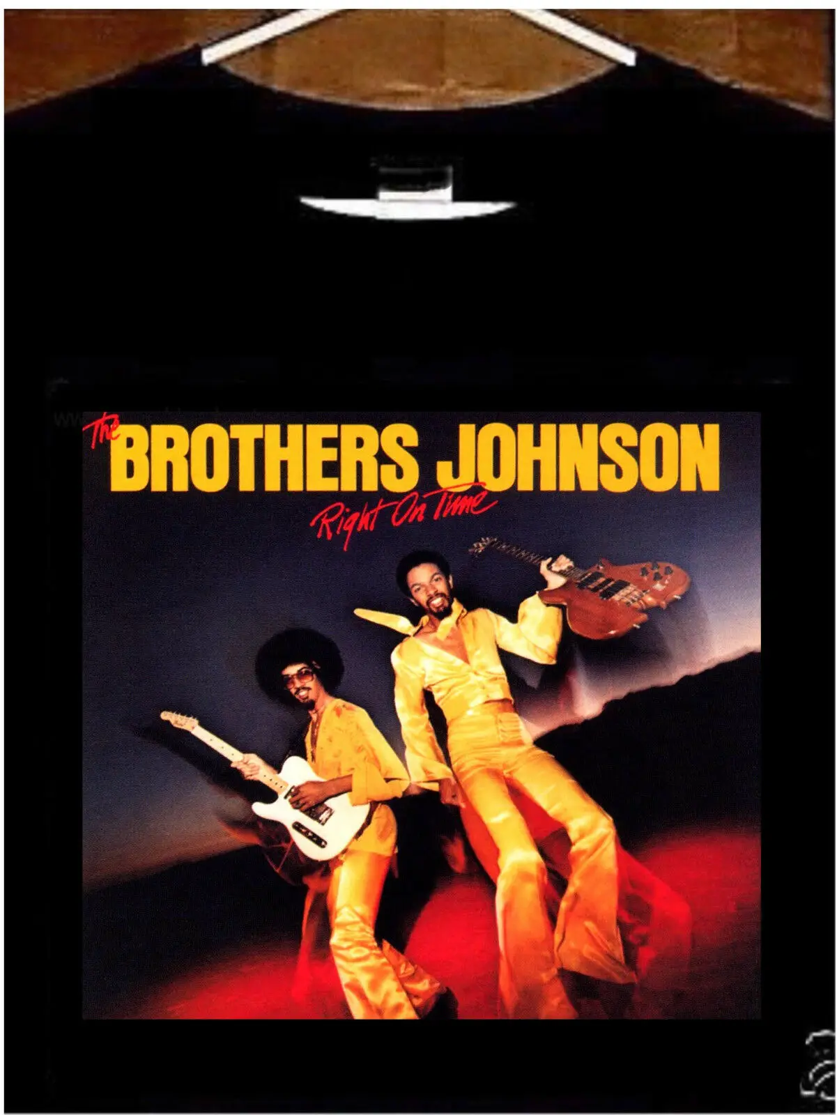 The Brothers Johnson T Shirt; Brothers Johnson Right On Time T Shirt T-Shirt Custom Aldult Teen Unisex Digital Printing Xs-5Xl