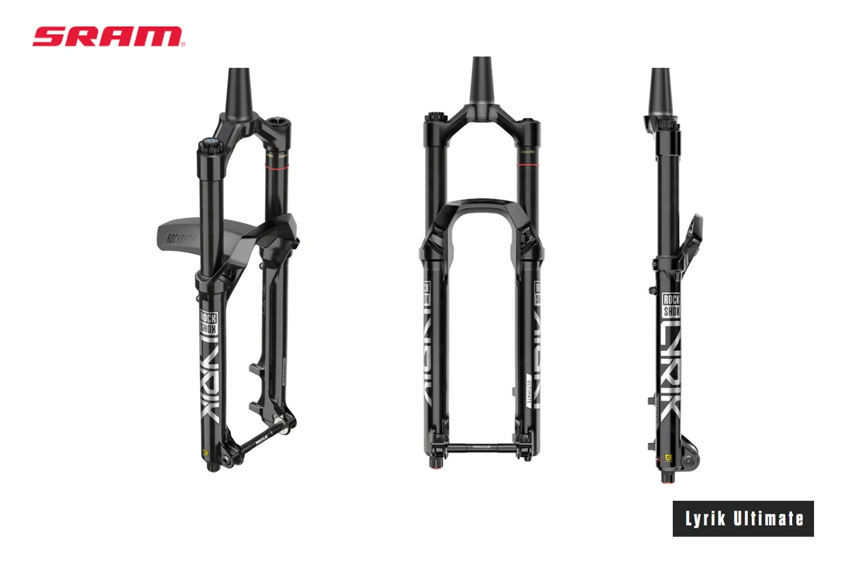 Rockshox 2023 Forcella Lyrik Ultimate 27.5 29 Pollici 5X110Mm Boost™Axle Ultimate Foil Graphics Package "Boxxer" Red Signature Color