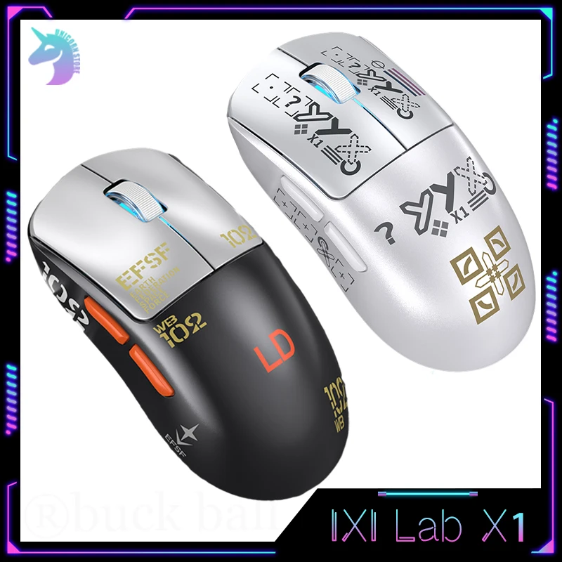 Ixilab X1 Pro Mouse Da Gioco Wireless 3 Modalità In Lega Di Magnesio Cnc Leggero Paw3395 4K Mouses Office Esports Mouse Da Gioco Per Pc