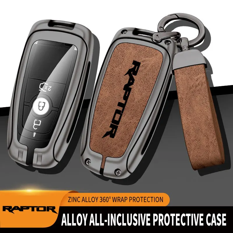 Custodia Per Chiave A Distanza Per Auto In Lega Di Zinco Per Ford Raptor F150 Protezione Per Telecomando Per Ford F-150 Raptor Car Key Cover Accessori