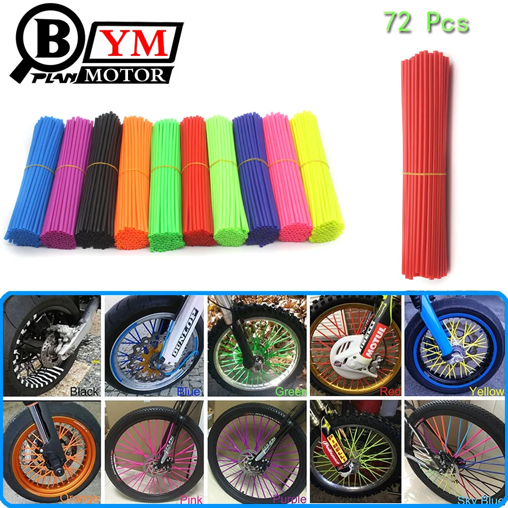 Motocross Universal Spoke Skins Cerchione Copri Raggi Cnc Moto Nuovo Per Bmw Honda Yamaha Kawasaki Suzuki Ducati Aprilia Ben