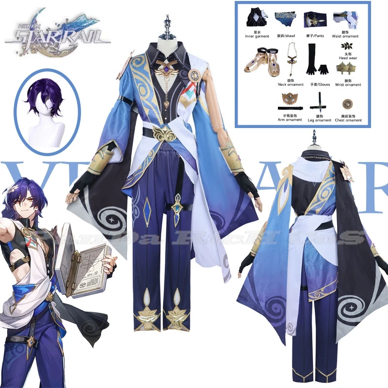 Dr. Ratio Cosplay Game Honkai Star Rail Doctor Veritas Ratio Cosplay Costume Party Outfits Costume Shoes Roleplay Animation Prop