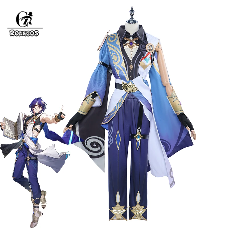 Rolecos Honkai Star Rail Dr. Ratio Costume Cosplay Doctor Veritas Ratio Intelligentsia Gilda Men Cosplay Uniforme Maschile Completo