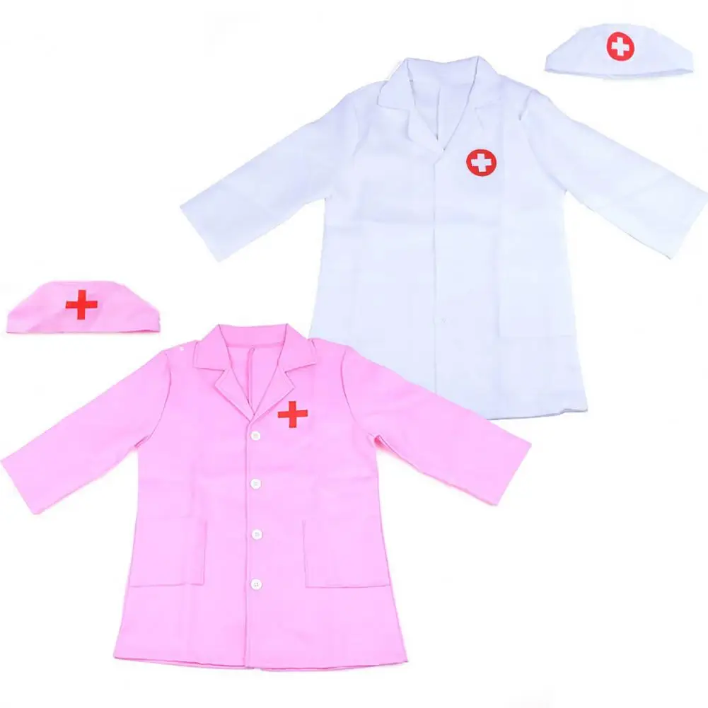 Kids Doctor Cosplay Gown Nurse Cosplay Gown Gioco Interattivo Hospital Coat Nurse Uniform Girl Children Role Play Nurse Suit