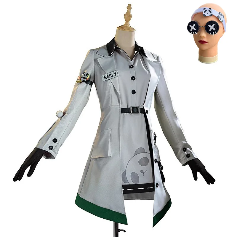 Anime Game Identity V Costumi Cosplay Survivor Doctor Emily Dyer Lydia Jones Cos Clothes New Skin Panda Women Coat Dresses Set