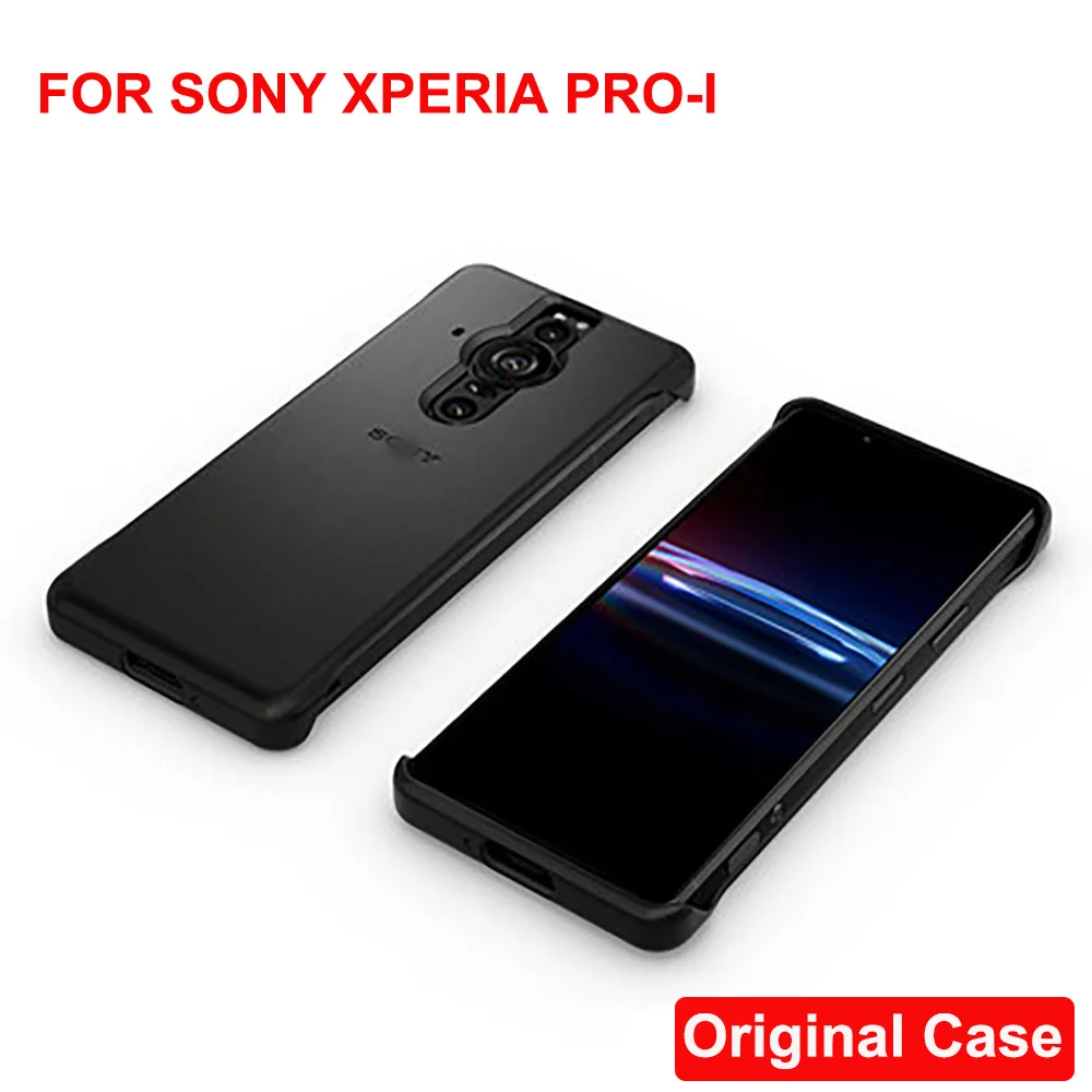 Custodia Originale Per Sony Xperia Pro-I Custodia 5G In Vera Pelle Goffrata Shell Per Sony Xperia Xqz-Clbe 5G Proi Pro 1 Cover Posteriore