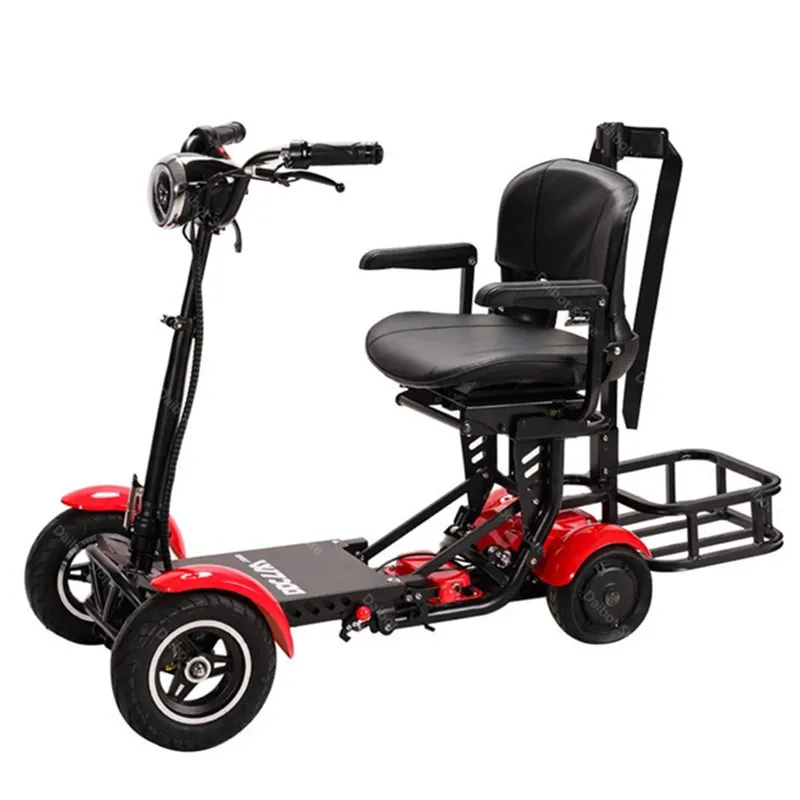 Nuovo Scooter Elettrico Da Golf 4 Ruote Scooter Elettrici 500W 36V 15.6Ah 40Km Mobilità Portatile Pieghevole E Scooter Per Adulti