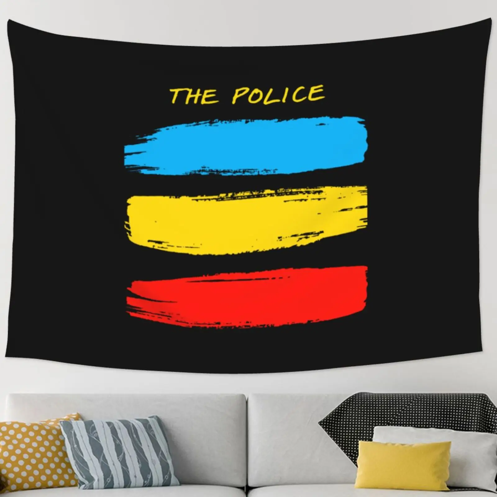 The Police Sincronicity Album Rock Band Tapestry Wall Hanging Kawaii Room Decor Hippie Vintage Decor Astrology