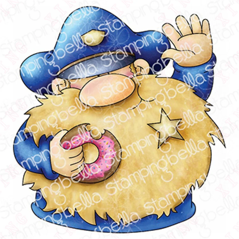 Nuovi Timbri Per Fustelle In Metallo Set Fai Da Te Scrapbook Paper Craft Gnome Poliziotto Album Fatto A Mano Decorazione Della Carta Stampi Per Goffra