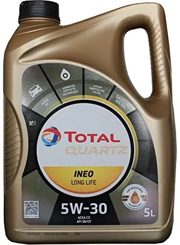 Olio Per Motore Al Quarzo Totale Ineo Long Life Cca C3 5W30 Lubrificante
