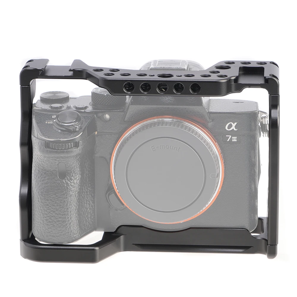 Fotga Camera Cage Per Sony A9 A7Riii A7M3 A7M2 Cnc Alluminio Camera Cage Extension Frame Cold Shoe Video Stalibiler Accessori