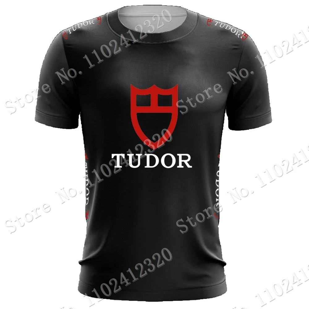 Camiseta Tudor Pro Team 2023 Magliette Stampa 3D Nero Mens Ciclismo Estate Corsa Streetwear Allenamento Tecnico Casual