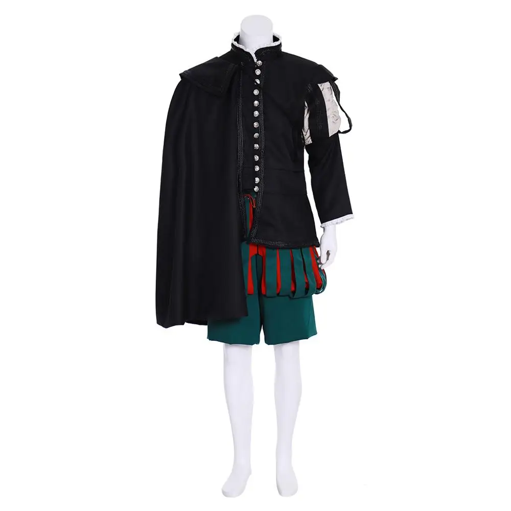 Cosplaydiy Medievale Tudor Costume Cosplay Suit Queen Elizabeth Tudor Periodo Vintage King Costume Suit L320