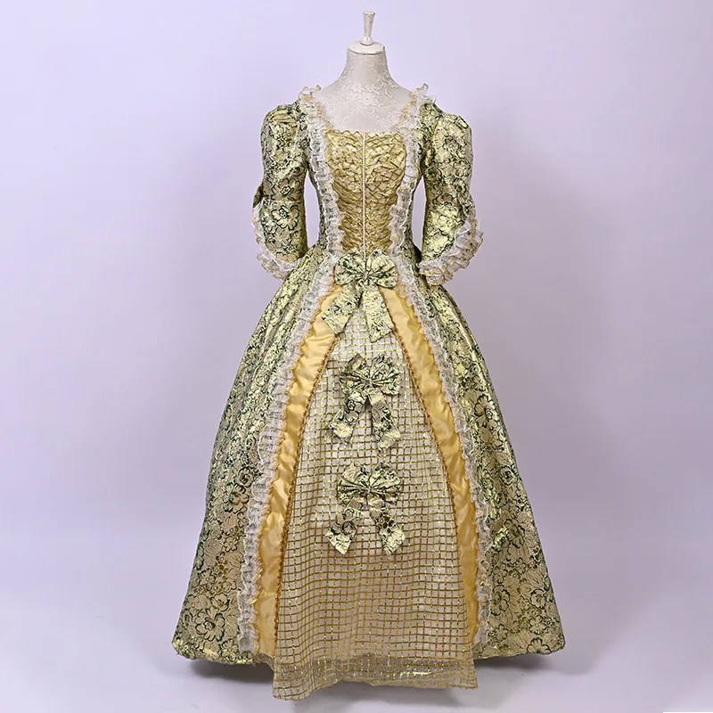 Renaissance Princess Queen Elizabeth Tudor Brocade Gothic Victorian Ball Gown Vintage Princess Dress Costume Di Natale Di Giulietta