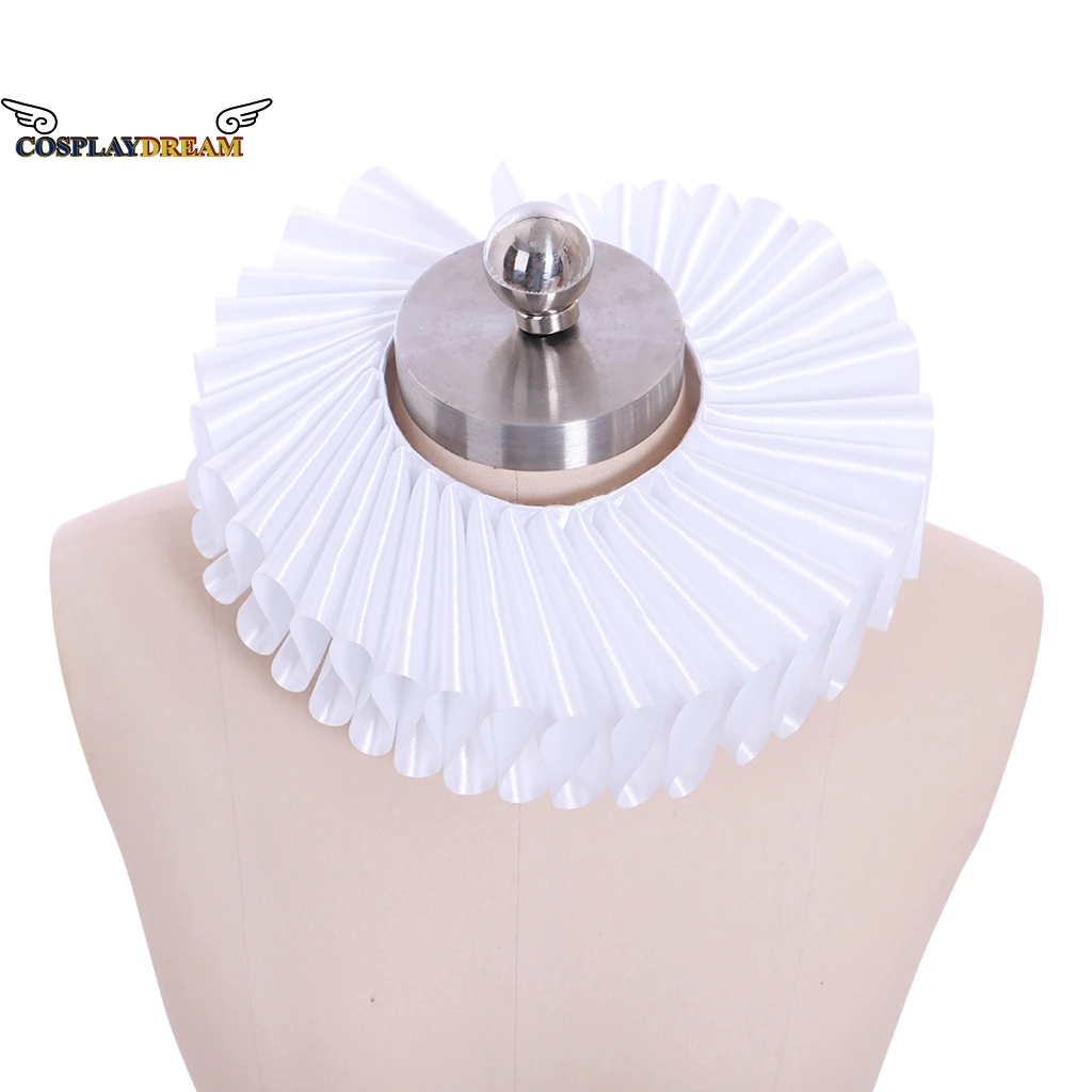 Collare Ruff Millstone Elisabettiano Tudor Accessorio Per Costume Rinascimentale Medievale Nero Bianco Collo Volant Accessorio Vittoriano Cos