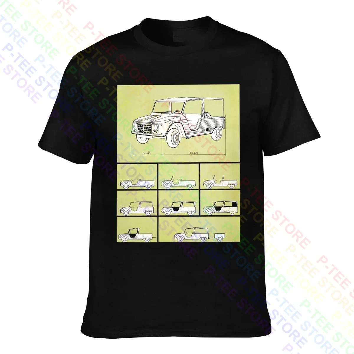 Tributo Citroen Mehari Auto Mito Anni 70-2-Mehari T-Shirt Tee Shirt Rare Funny Splicing Hot Deals