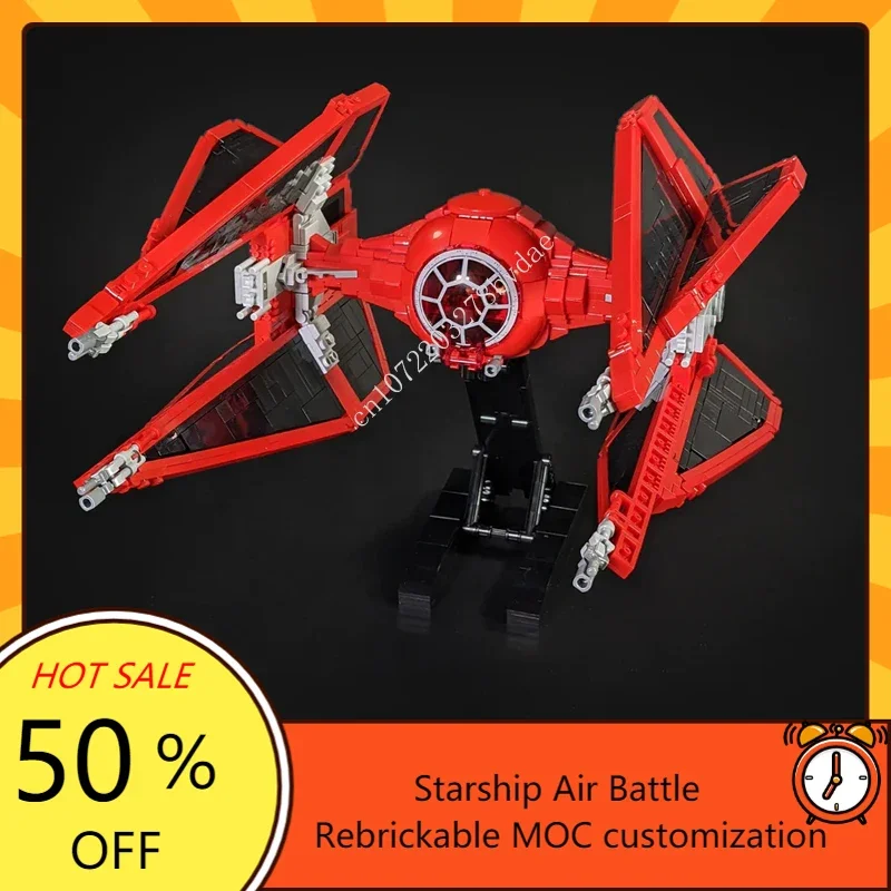 1241 Pz Moc Space Battle Series Tie Interceptor Emperor Royal Guard Model Building Blocks Tecnologia Mattoni Assemblaggio Giocattoli Regalo