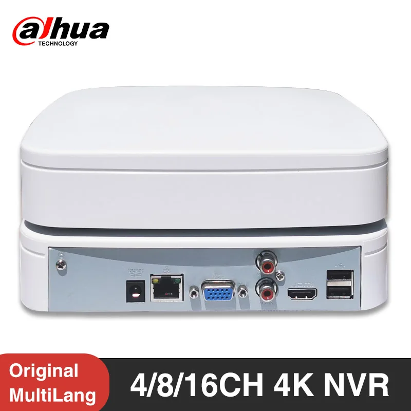 Dahua Nvr4104-4Ks2/L Nvr4108-4Ks2/L Nvr4116-4Ks2/L 4/8/16Ch Smart 1U Lite 4K H.265 Videoregistratore Di Rete Protezione Di Sicurezza