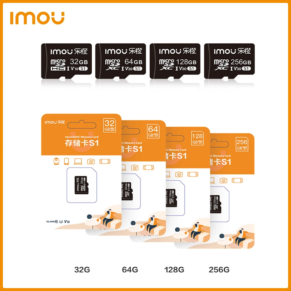 Scheda Di Memoria Sd Dahua Imou 32Gb 64Gb 128Gb 256Gb Esclusiva Scheda Micro Sd Per Telecamere Di Sorveglianza Videocitofono Baby Minitor