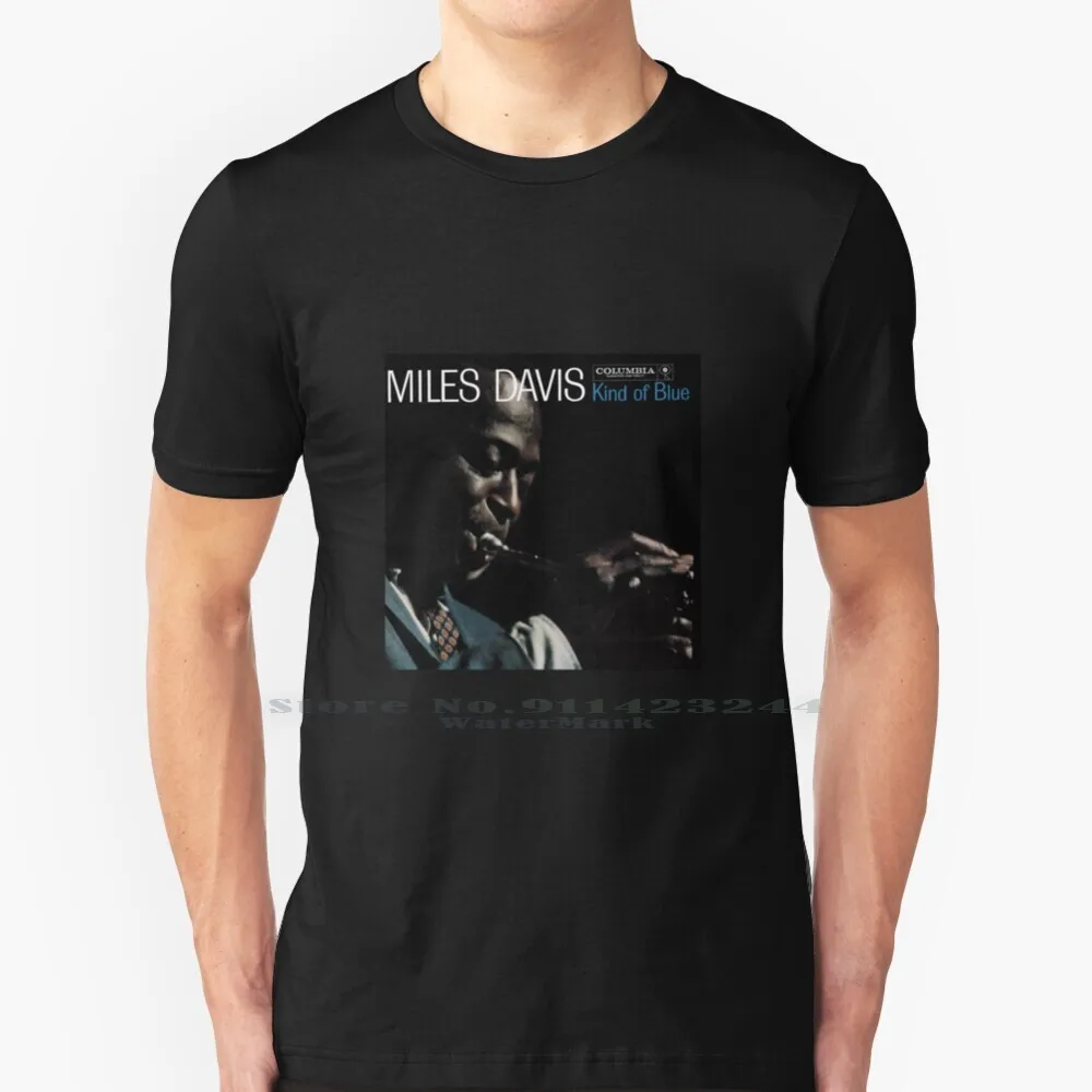 Kind Of Blue T Shirt Cotton 6Xl Miles Davis Kind Blue Jazz Vintage Vinyl Records Phonograph Wax Drums Trumpet
